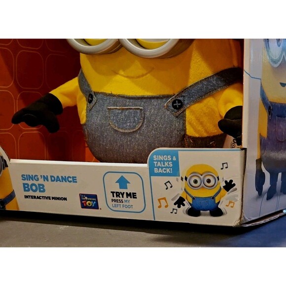 NEW Minions Movie Sing 'N Dance BOB Interactive Minion Thinkway Toys NIB - Picture 2 of 16